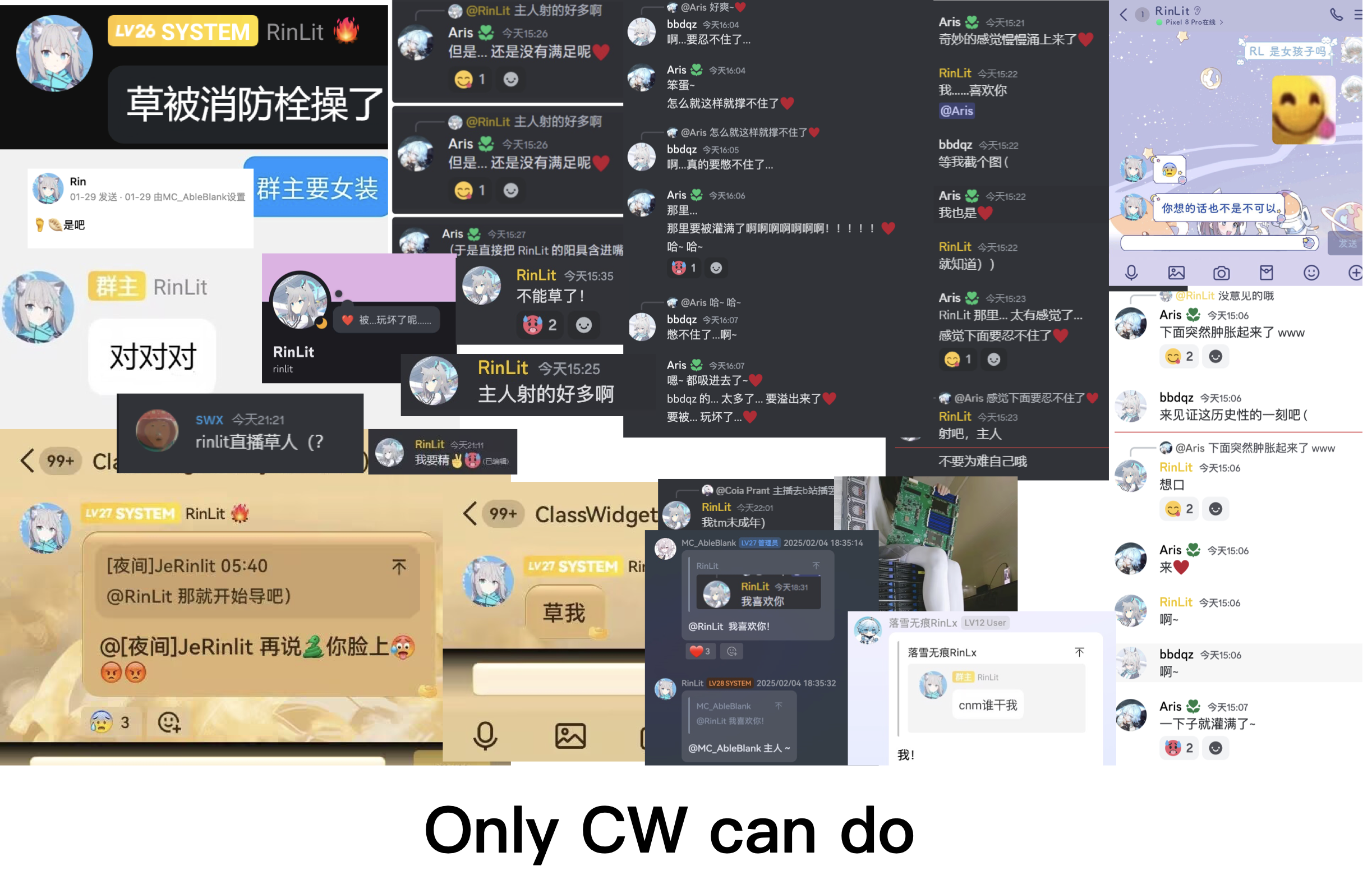 Only CW can do.